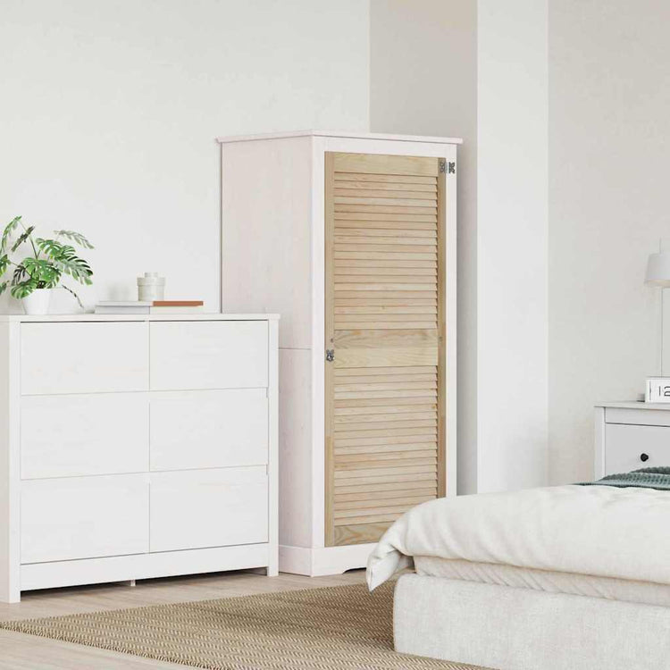 Vidaxx porte d'armoire naturel 140,5 x 2,1 x 59,5 cm bois de pin massif