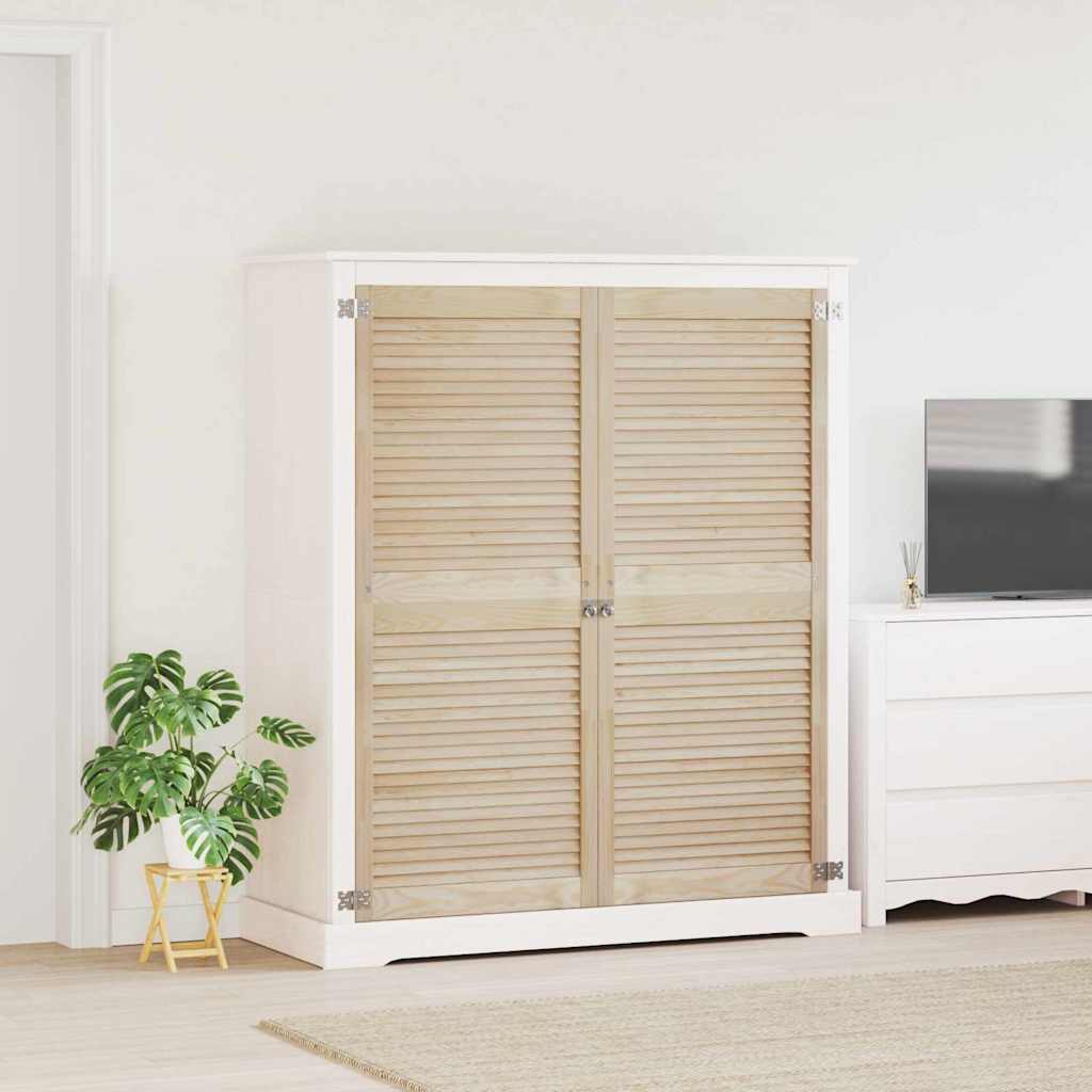 Vidaxx porte de placard 2 pcs naturel 140,5 x 2,1 x 59,5 cm bois de pin massif