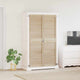 Vidaxx porte de placard 2 pcs naturel 170 x 2,1 x 49,5 cm bois de pin massif