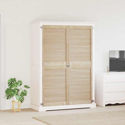 Vidaxx porte de placard 2 pcs naturel 170 x 2,1 x 59,5 cm bois de pin massif