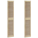 Vidaxx porte de placard 2 pcs naturel 201 x 2,1 x 39,5 cm bois de pin massif - afbeelding 2