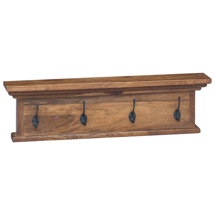 Vidaxx portemanteau mural naturel 70 x 10 x 20 cm teck massif