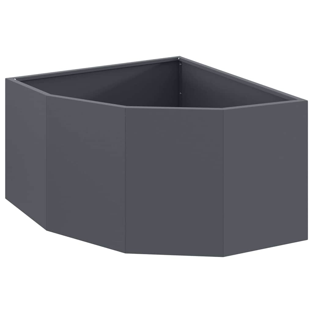 Vidaxx jardinière d'angle anthracite 60 x 60 x 35 cm acier