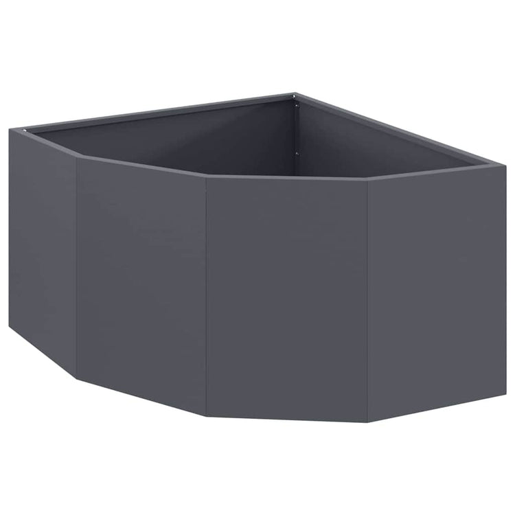 Vidaxx jardinière d'angle anthracite 60 x 60 x 35 cm acier