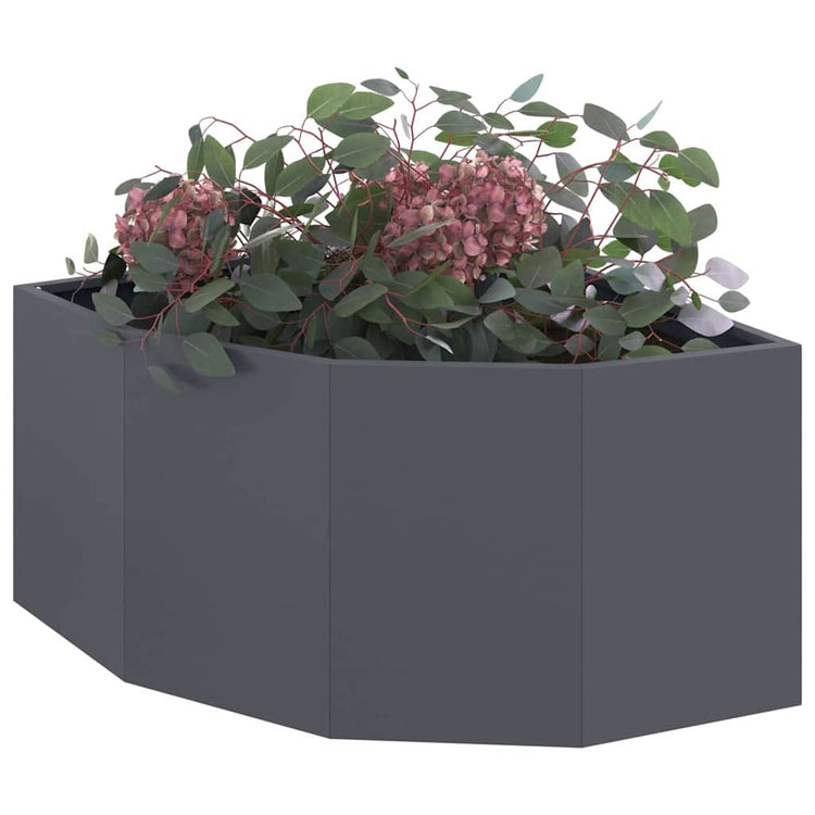 Vidaxx jardinière d'angle anthracite 60 x 60 x 35 cm acier