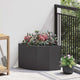 Vidaxx jardinière d'angle noir 45 x 45 x 35 cm acier
