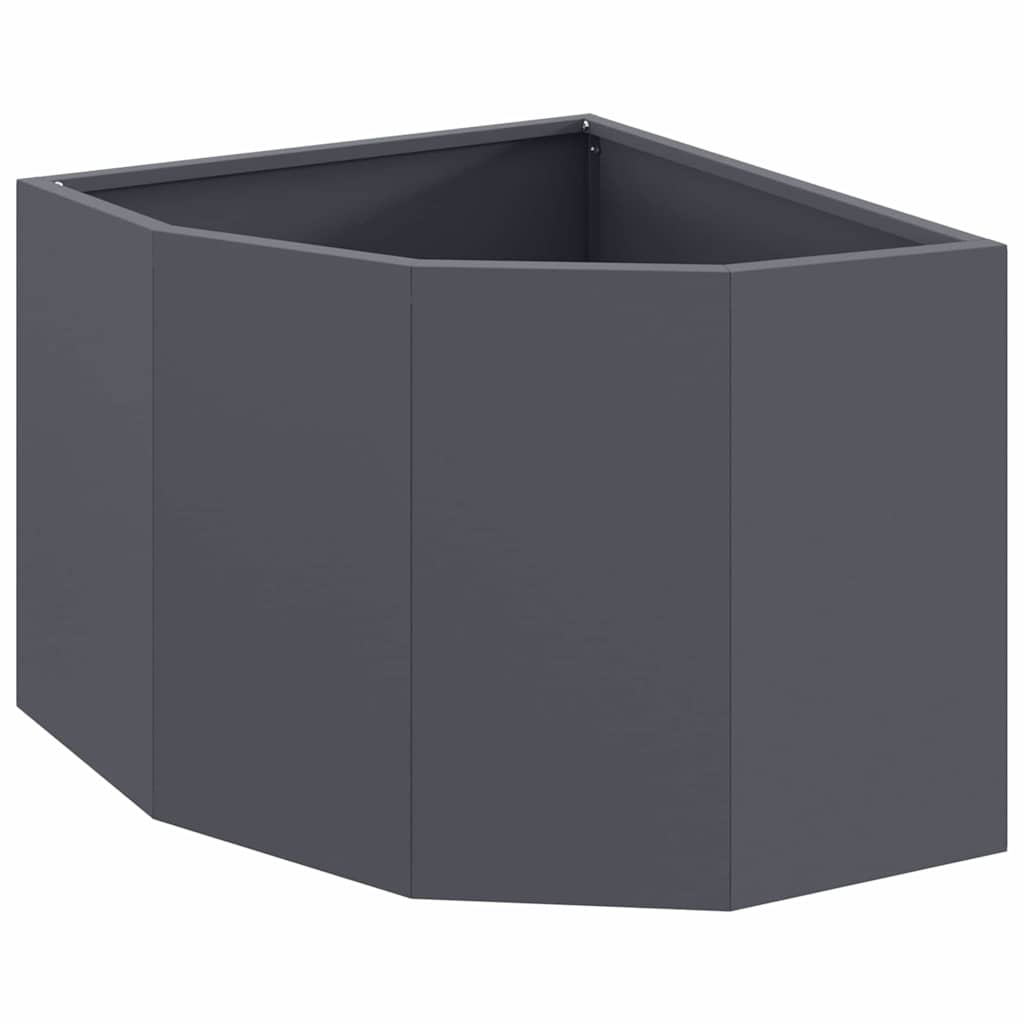 Vidaxx jardinière d'angle anthracite 45 x 45 x 35 cm acier