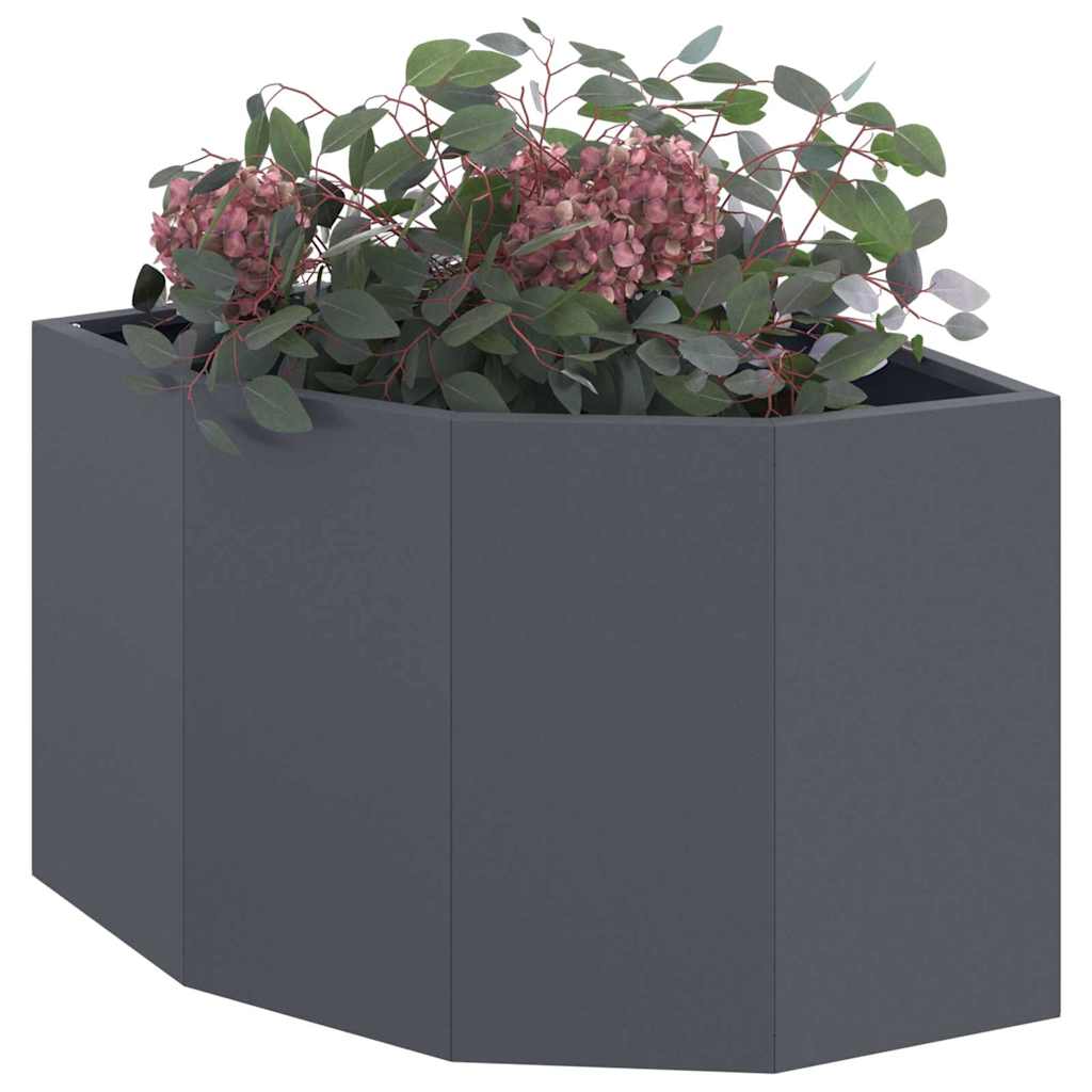 Vidaxx jardinière d'angle anthracite 45 x 45 x 35 cm acier