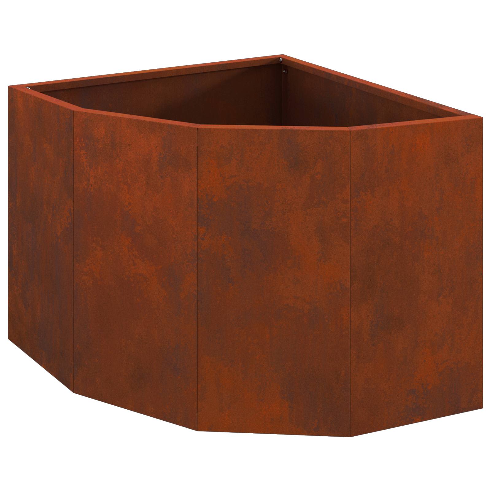 Vidaxx jardinière d'angle rouillé 45 x 45 x 35 cm acier corten