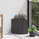 Vidaxx jardinière d'angle noir 30 x 30 x 35 cm acier