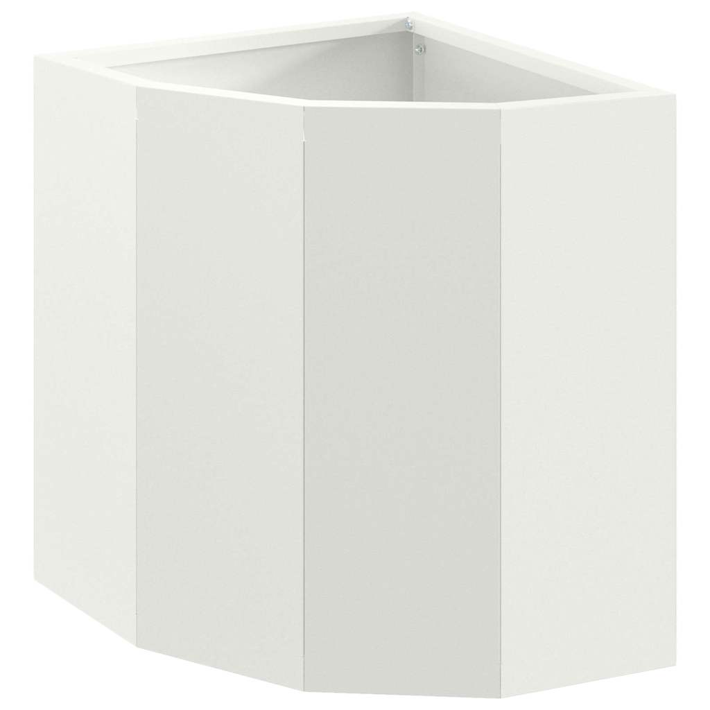 Vidaxx jardinière d'angle blanc 30 x 30 x 35 cm acier