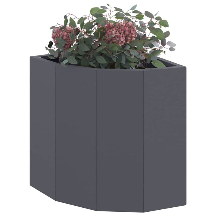 Vidaxx jardinière d'angle anthracite 30 x 30 x 35 cm acier