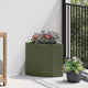 Vidaxx jardinière d'angle vert olive 30 x 30 x 35 cm acier