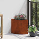 Vidaxx jardinière d'angle rouillé 30 x 30 x 35 cm acier corten