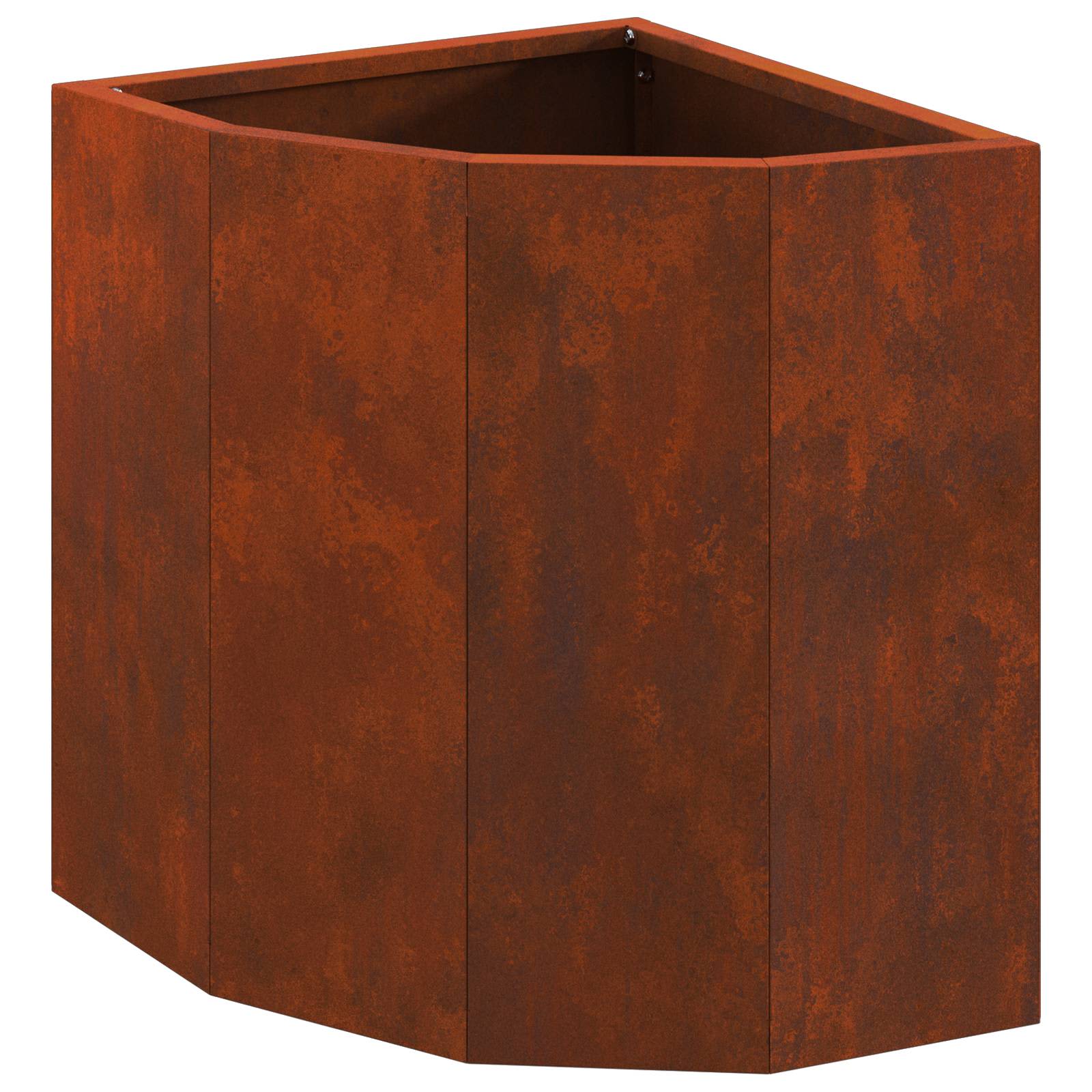 Vidaxx jardinière d'angle rouillé 30 x 30 x 35 cm acier corten