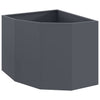 Vidaxx jardinière d'angle anthracite 60 x 60 x 50 cm acier