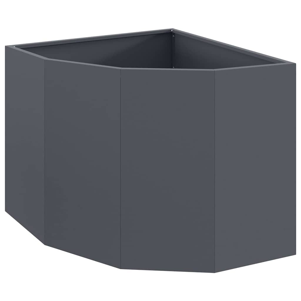 Vidaxx jardinière d'angle anthracite 60 x 60 x 50 cm acier