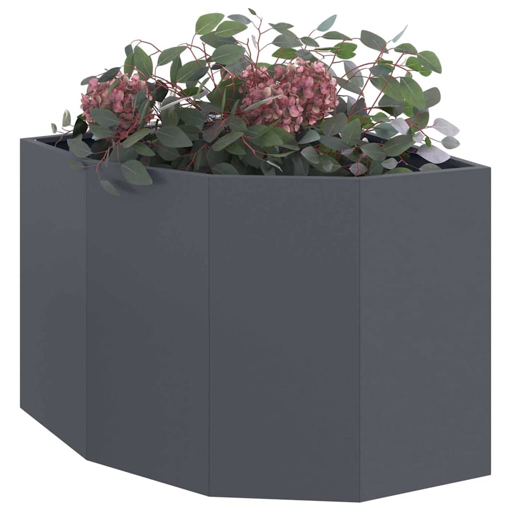 Vidaxx jardinière d'angle anthracite 60 x 60 x 50 cm acier