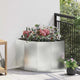 Vidaxx jardinière d'angle argent 60 x 60 x 50 cm en acier galvanisé