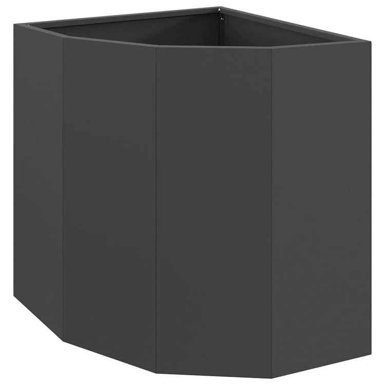 Vidaxx jardinière d'angle noir 45 x 45 x 50 cm acier