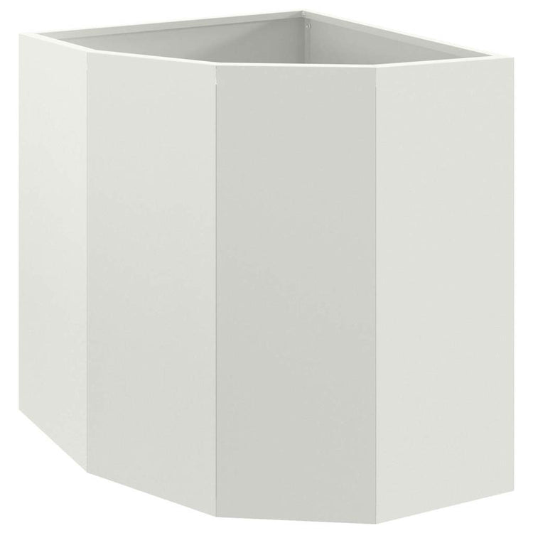 Vidaxx jardinière d'angle blanc 45 x 45 x 50 cm acier