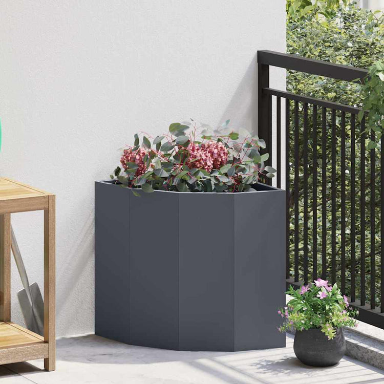 Vidaxx jardinière d'angle anthracite 45 x 45 x 50 cm acier