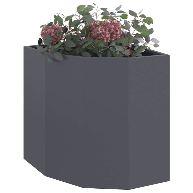 Vidaxx jardinière d'angle anthracite 45 x 45 x 50 cm acier