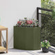Vidaxx jardinière d'angle vert olive 45 x 45 x 50 cm acier