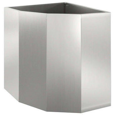 Vidaxx jardinière d'angle argent 45 x 45 x 50 cm en acier galvanisé