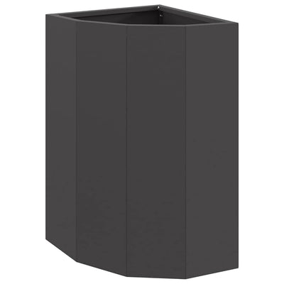 Vidaxx jardinière d'angle noir 30 x 30 x 50 cm acier