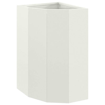 Vidaxx jardinière d'angle blanc 30 x 30 x 50 cm acier