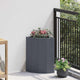 Vidaxx jardinière d'angle anthracite 30 x 30 x 50 cm acier