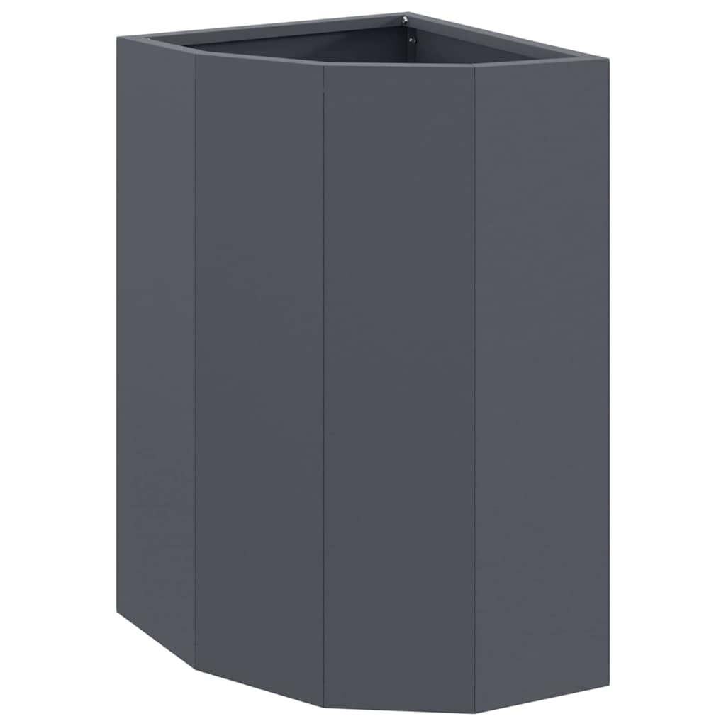 Vidaxx jardinière d'angle anthracite 30 x 30 x 50 cm acier