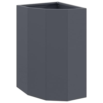 Vidaxx jardinière d'angle anthracite 30 x 30 x 50 cm acier
