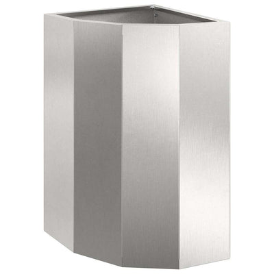 Vidaxx jardinière d'angle argent 30 x 30 x 50 cm acier inoxydable