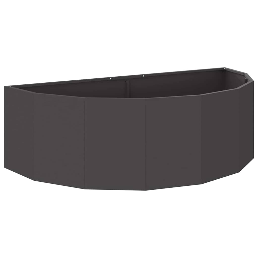 Vidaxx jardinière noir 120 x 60 x 35 cm acier