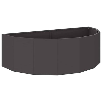 Vidaxx jardinière noir 120 x 60 x 35 cm acier