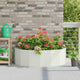 Vidaxx jardinière blanc 120 x 60 x 35 cm acier