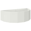 Vidaxx jardinière blanc 120 x 60 x 35 cm acier