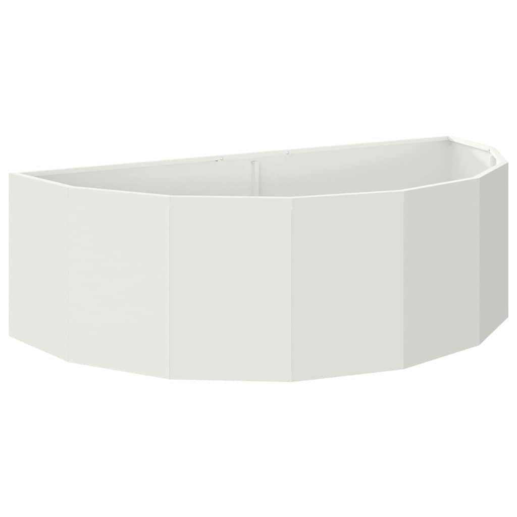 Vidaxx jardinière blanc 120 x 60 x 35 cm acier