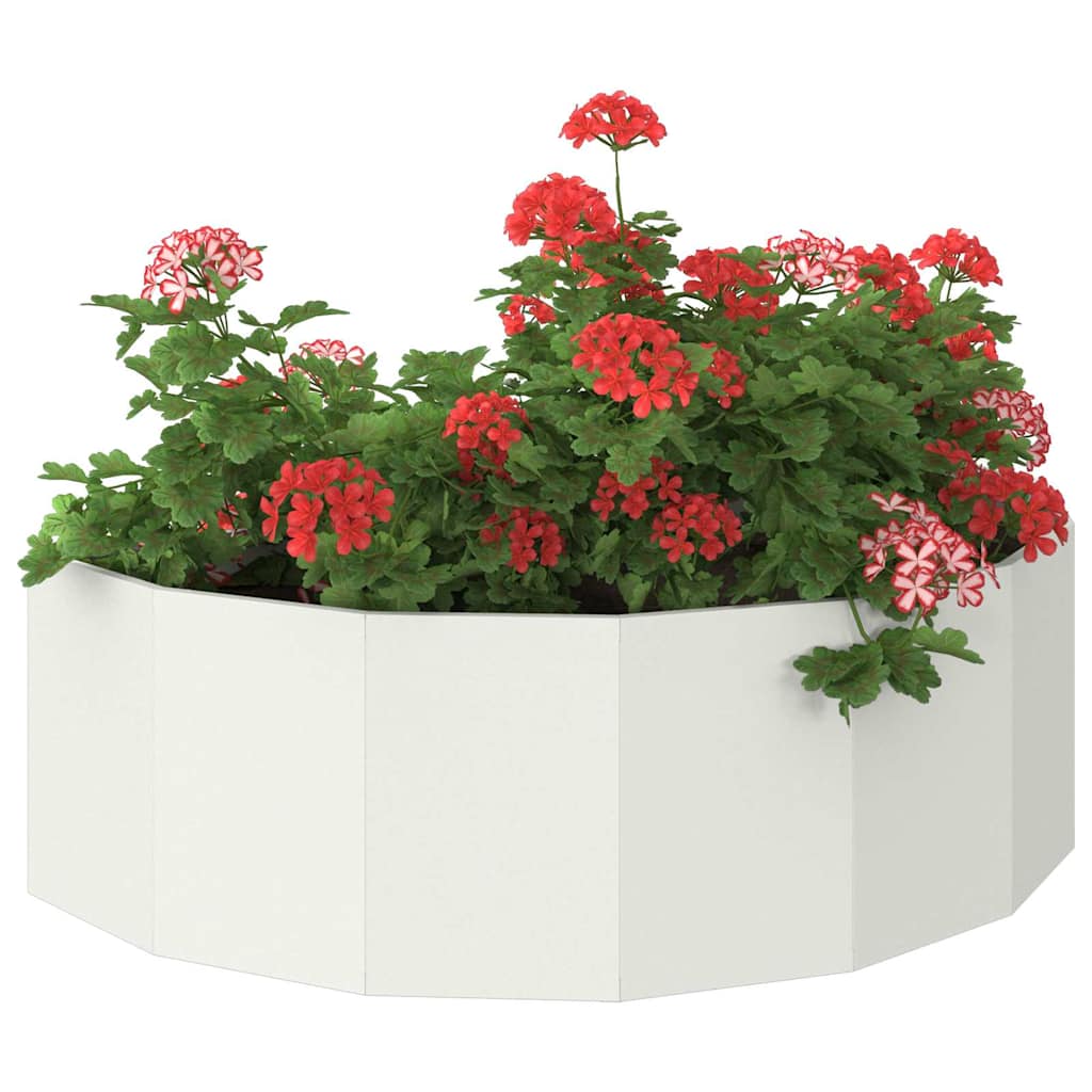 Vidaxx jardinière blanc 120 x 60 x 35 cm acier