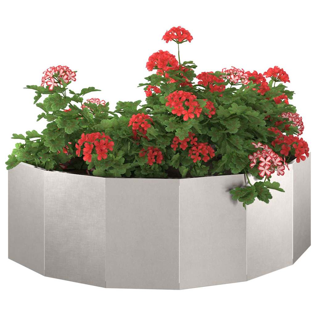 Vidaxx jardinière argent 120 x 60 x 35 cm acier inoxydable