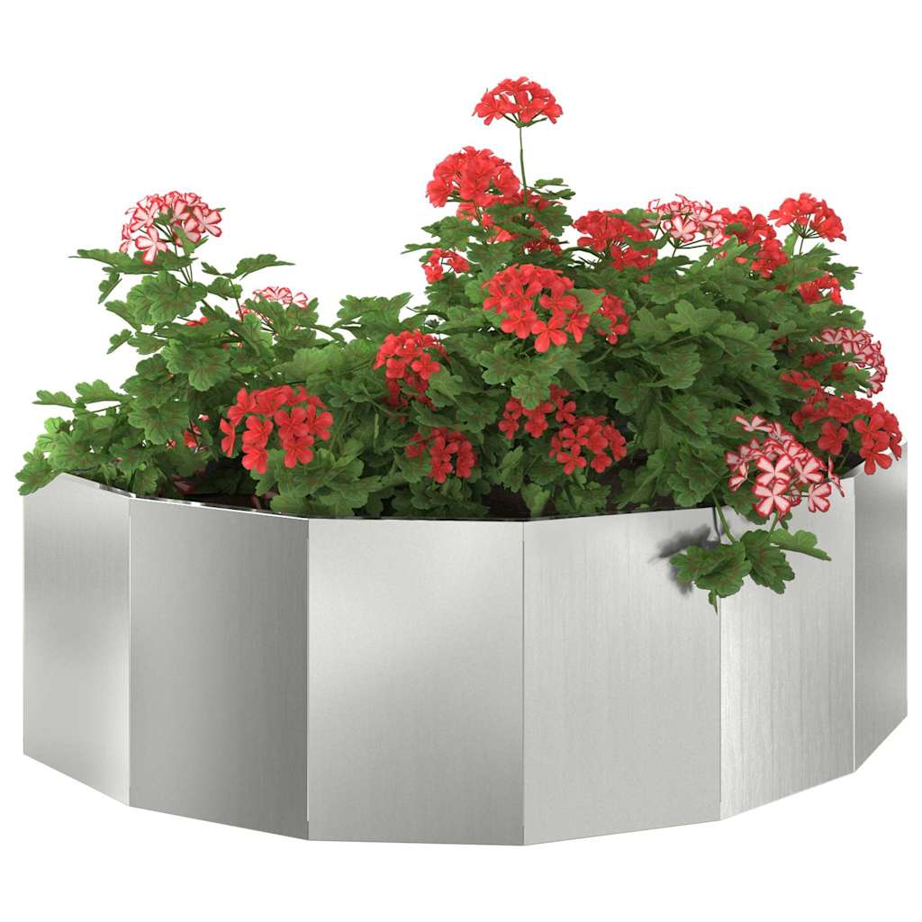 Vidaxx jardinière argent 120 x 60 x 35 cm en acier galvanisé