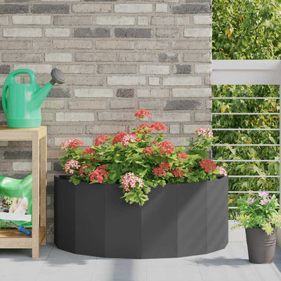 Vidaxx jardinière noir 90 x 45 x 35 cm acier