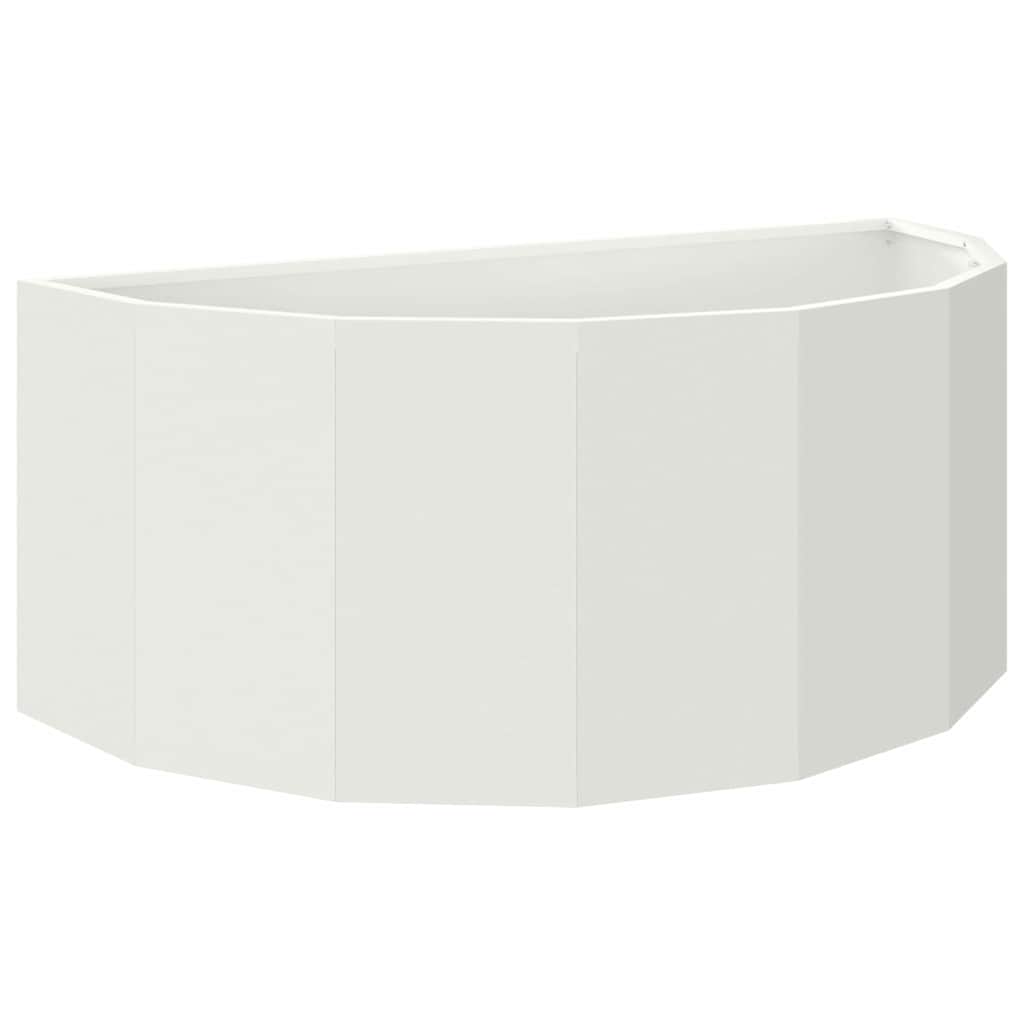Vidaxx jardinière blanc 90 x 45 x 35 cm acier