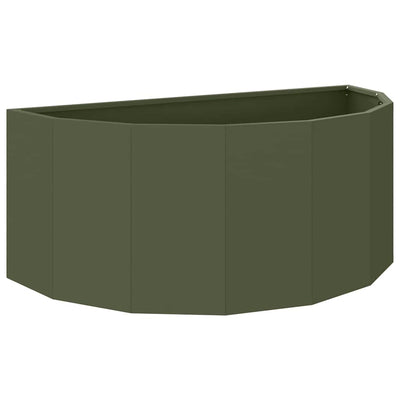 Vidaxx jardinière vert olive 90 x 45 x 35 cm acier