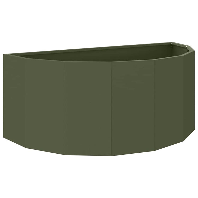 Vidaxx jardinière vert olive 90 x 45 x 35 cm acier
