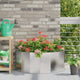 Vidaxx jardinière argent 90 x 45 x 35 cm acier inoxydable