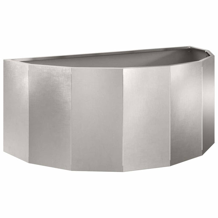 Vidaxx jardinière argent 90 x 45 x 35 cm acier inoxydable