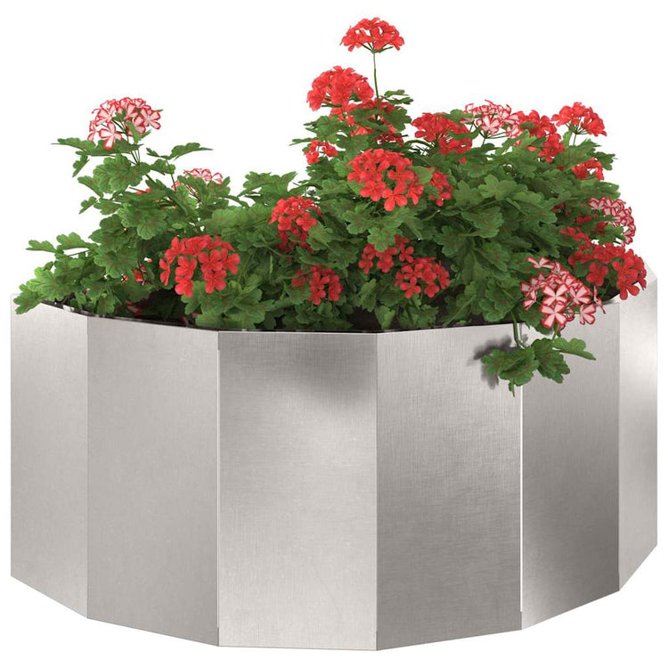 Vidaxx jardinière argent 90 x 45 x 35 cm acier inoxydable
